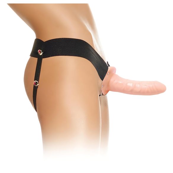 Fetish Strap-On 6 - anlegbar, hohler Dildo (natur)
