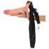 Realistixxx Strap-on - befestigbarer, hohler Dildo (natur)