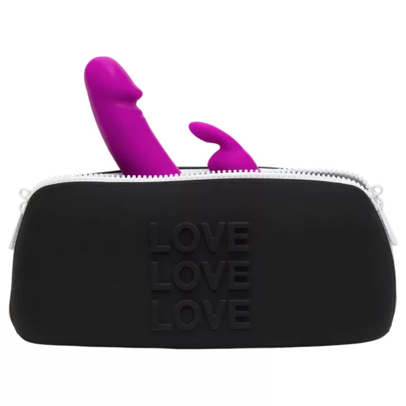 Happyrabbit - Sexspielzeug Tasche (schwarz) - mittelgroß
