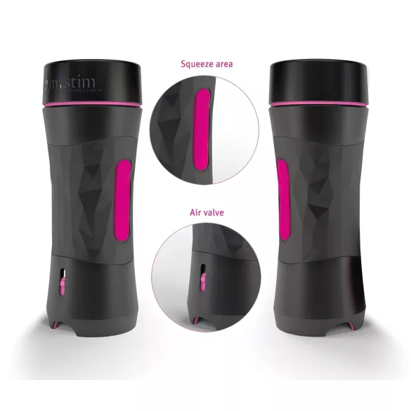 mystim OPUS Mica - naturgetreuer Masturbator (haut-schwarz)