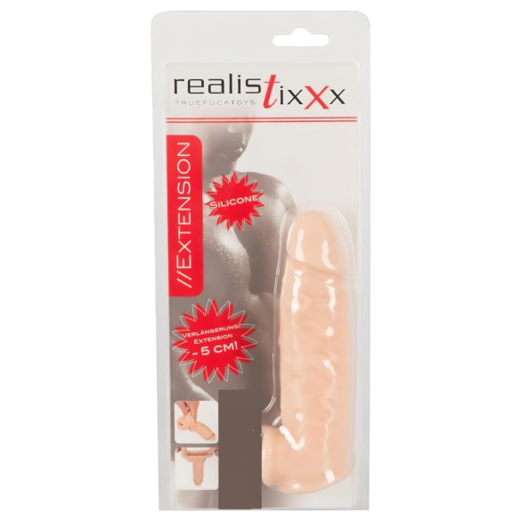 Realistixxx - Penis-Manschette mit Hodenring - 16cm (natur)