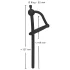 Penisplug - Silikondilator mit Eichelring (0,6mm) - schwarz