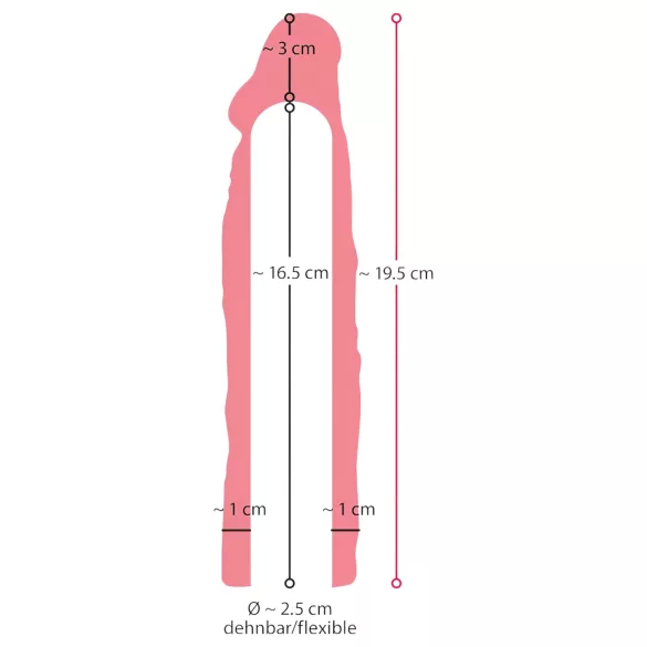 Nature Skin - Verlängernder, verdickender Penismantel (19,5cm)