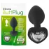 You2Toys Anal Plug - schwarzer Analplug mit weißem Stein