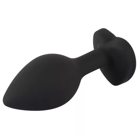You2Toys Anal Plug - schwarzer Analplug mit weißem Stein