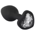 You2Toys Anal Plug - schwarzer Analplug mit weißem Stein
