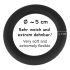 Black Velvet - Silikon Penisring (schwarz) - 5cm
