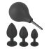 Black Velvet - 4-teiliges Analplug-Set - Schwarz