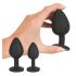 Black Velvet - 4-teiliges Analplug-Set - Schwarz
