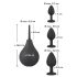 Black Velvet - Anales Plug-Set (4-teilig) - Schwarz
