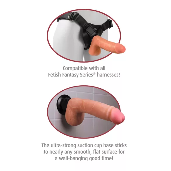 Real Feel Deluxe Nr.9 - naturgetreuer Hoden-Vibrator