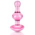 Icicles No. 75 - Herzförmiger Glas-Analdildo (Pink)