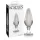 Icicles Nr. 26 - konischer Analdildo aus Glas (transparent)
