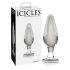 Icicles No. 26 - Transparenter Glas Analplug konisch