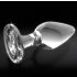 Icicles No. 26 - Transparenter Glas Analplug konisch
