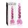 Icicles No. 43 - Perlen & Herz Glasdildo (Rosa)