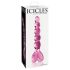 Icicles No. 43 - Perlen & Herz Glasdildo (Rosa)