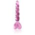 Icicles No. 43 - Perlen & Herz Glasdildo (Rosa)