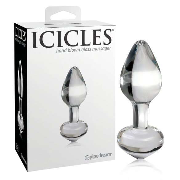 Icicles Nr. 44 - Kegelglas-Analplug (durchsichtig)