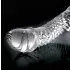 Icicles Nr. 61 - Glasdildo mit Hoden und Penis (transparent)