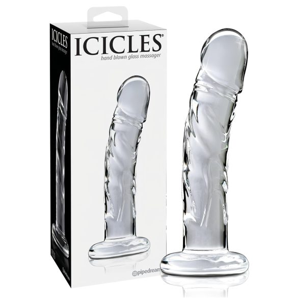 Icicles No. 62 - Glasdildo mit Penisform (transparent)