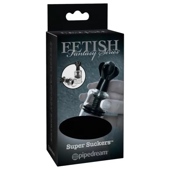 Fetish Super Suckers - Nippelsaugerpumpe (schwarz-transparent)