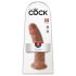 King Cock 9 - Lebensechter Dildo mit Saugnapf (23 cm) - Dunkler Naturton
