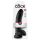 King Cock 9 - Schwarzer Haftdildo mit Hoden (23cm)