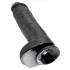 King Cock 11 - großer, haftender Dildo mit Hoden (28cm) - schwarz