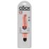 King Cock 7 Stiffy - Wasserdichter naturgetreuer Vibrator (18cm) - Hautfarben