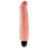 King Cock 7 Stiffy - Wasserdichter naturgetreuer Vibrator (18cm) - Hautfarben