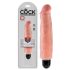 King Cock 7 Stiffy - Wasserdichter naturgetreuer Vibrator (18cm) - Hautfarben