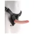 King Cock 7 - Strap-On Dildo mit Geschirr (schwarz)