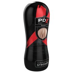 PDX Pussy Vibrating Stroker - Vibrations-Möse (natur)