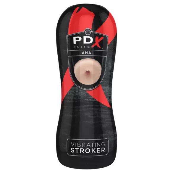 PDX Elite - vibrierender Po-Masturbator (naturfarben)