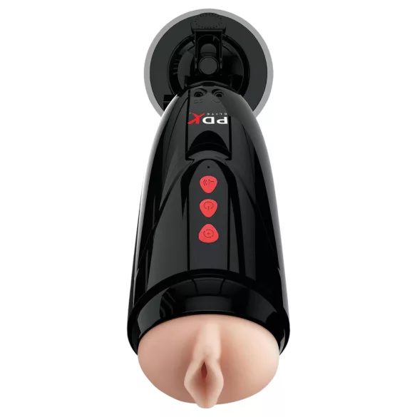 PDX Elite Dirty Talk - Vibrations-Masturbator Pulse (schwarz)