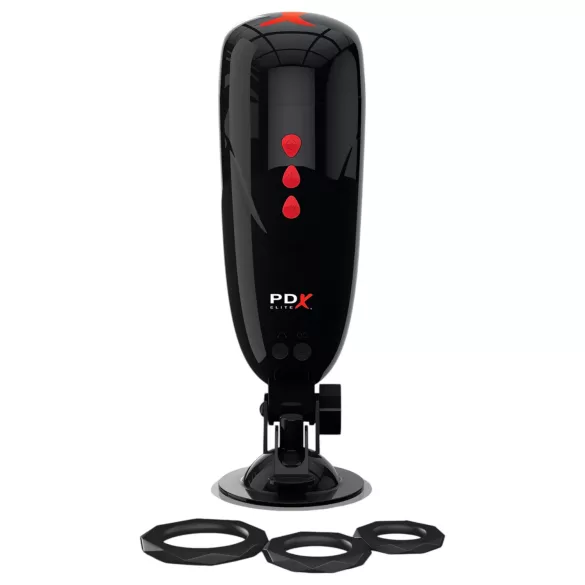 PDX Elite Dirty Talk - Vibrations-Masturbator Pulse (schwarz)