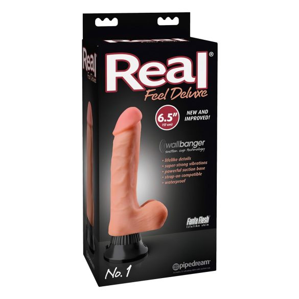 Real Feel Deluxe No.1 - realistischer Vibrator (natur)