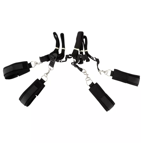 Fetish Fantasy - Bettfessel-Set (schwarz)