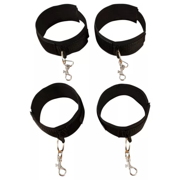 Fetish Fantasy - Bettfessel-Set (schwarz)