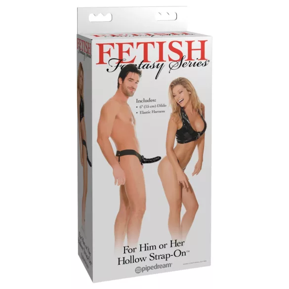 Fetish Fantasy - Aufblasbarer Hohl-Dildo zum Anlegen (Schwarz)