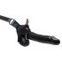 Fetisch Strap-On 12 - anlegbares, hohles Dildo (schwarz)