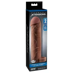   Pipedream X-TENSION Perfect 2 - Eichelring-Penishülle - dunkel natur (19 cm)
