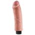 King Cock 8 - Biegsamer, naturgetreuer Vibrator (25cm)