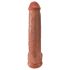 King Cock 15 - Riesendildo (38 cm) - Dunkles Natur