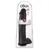 King Cock 15 - Dildo mit Hoden und Saugnapf (38 cm, schwarz)