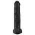 King Cock 15 - Dildo mit Hoden und Saugnapf (38 cm, schwarz)