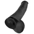 King Cock 15 - Dildo mit Hoden und Saugnapf (38 cm, schwarz)