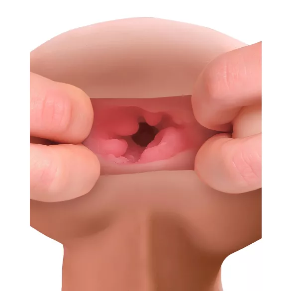 PDX Reach Around - 2-in-1 Künstliches Gesäß und Penis-Hülle (natur)