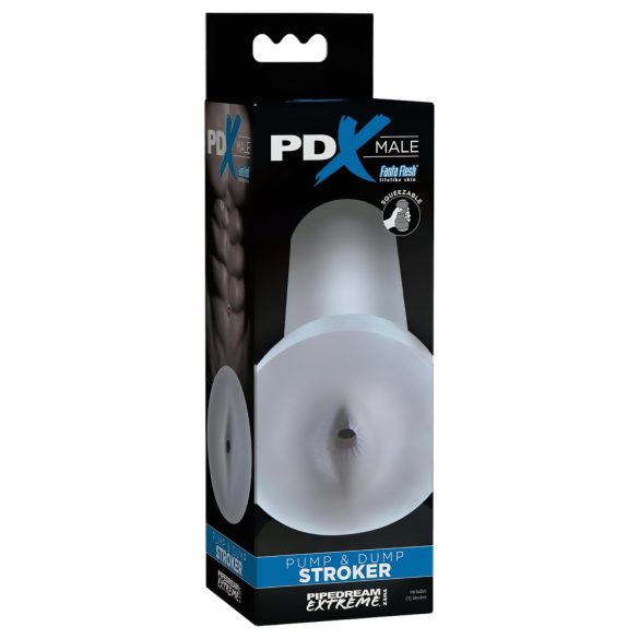 PDX Pump & Dump - Realistischer Masturbator mit transparentem Gesäß